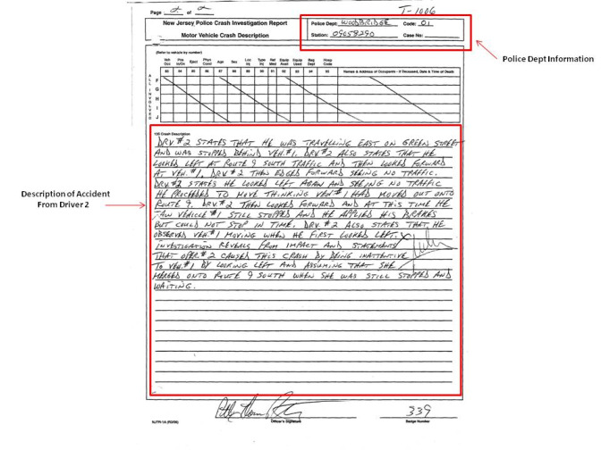 car accident police report sample malaysia