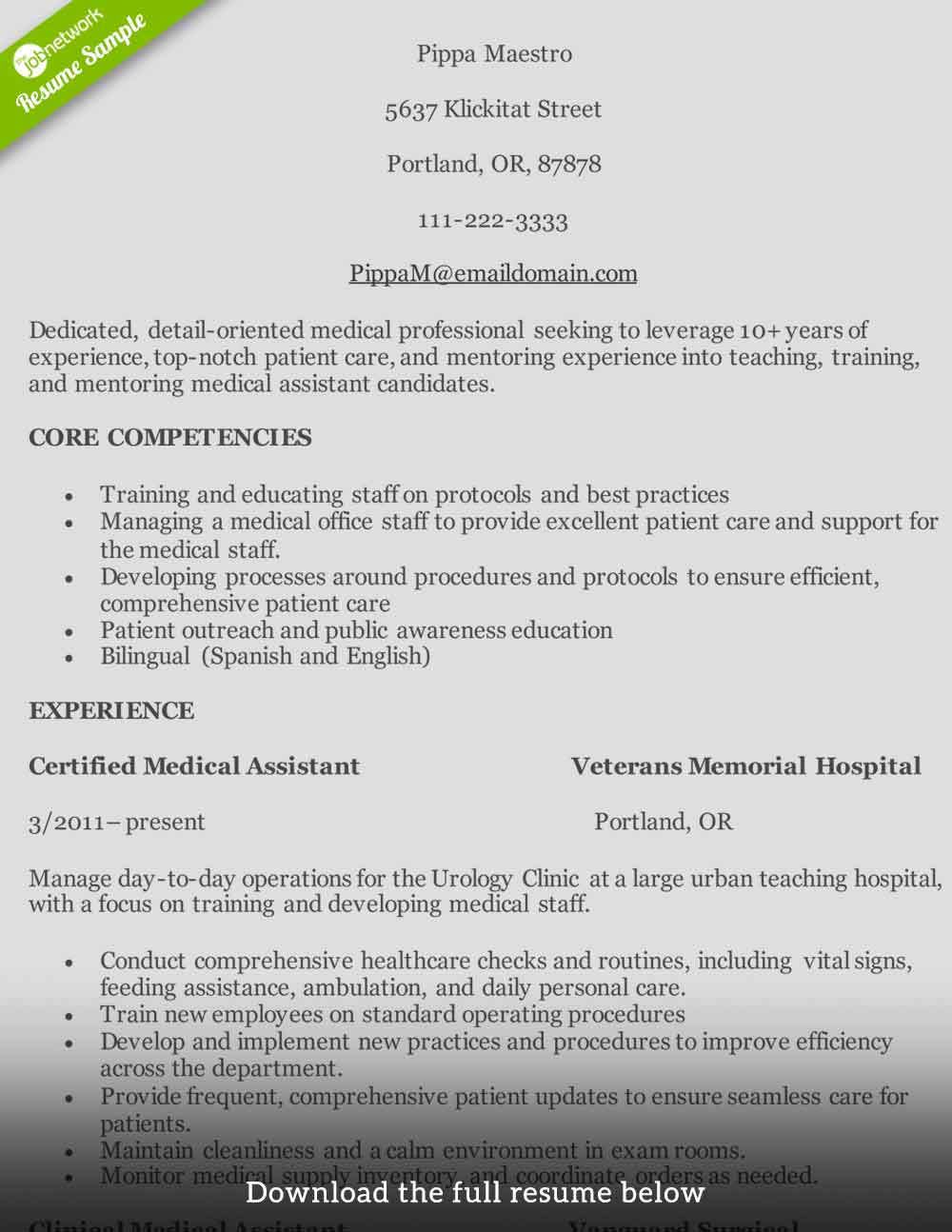 How to Write a Medical Assistant Resume (with Examples)