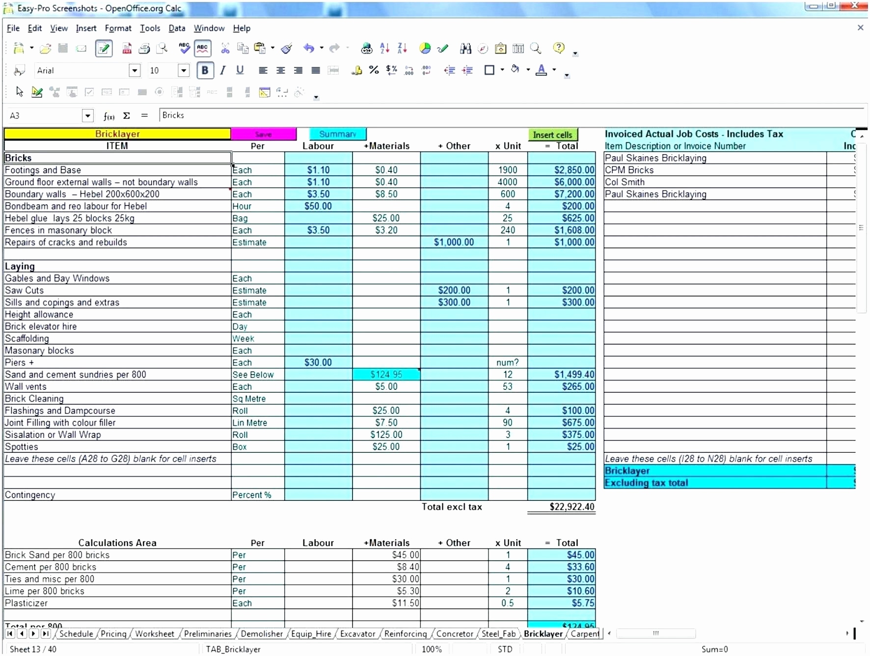 Building estimate template excel statslockq