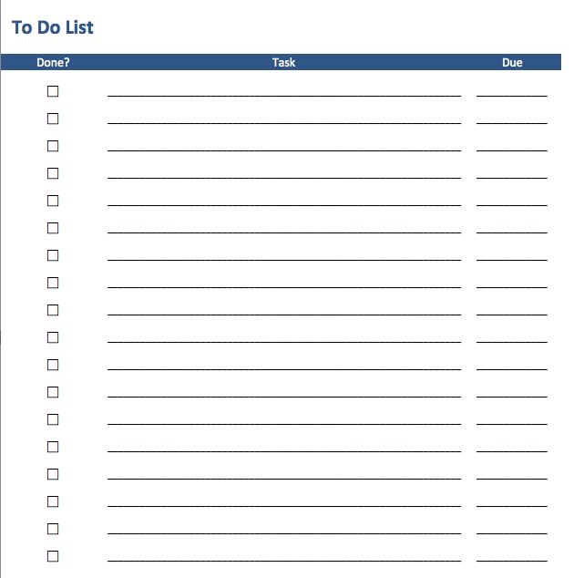 Daily To Do List Templates | printable year calendar