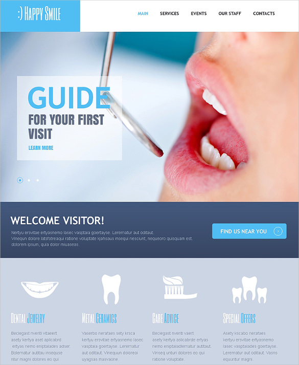 Dentist Website Template | WIX