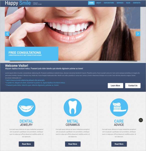 Dentist website template | Best Website Templates