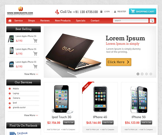 free ecommerce website templates big store free ecommerce psd 