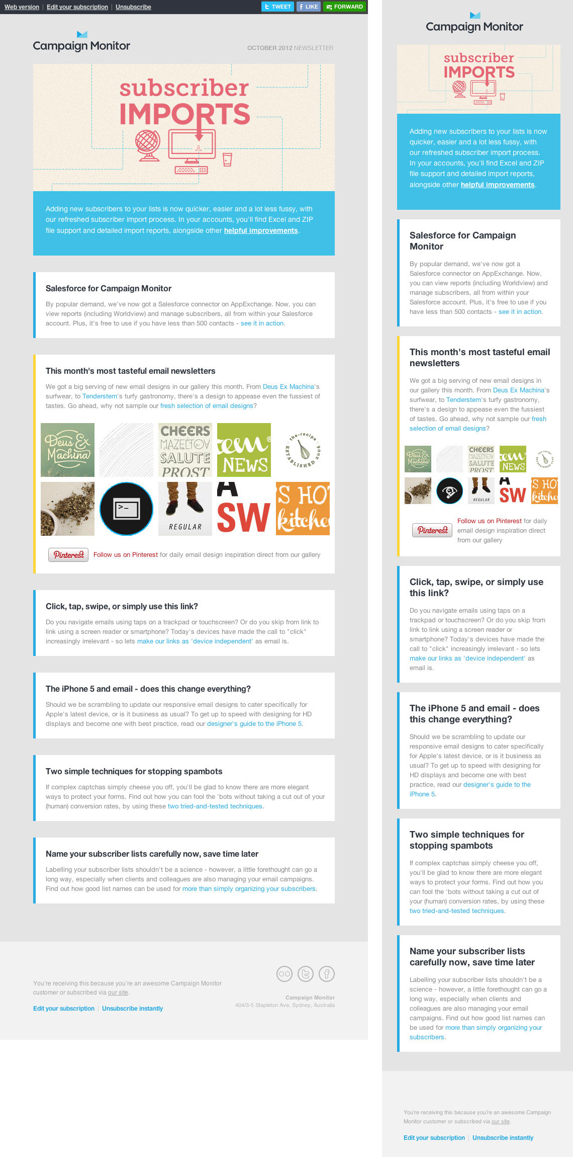 Email Newsletter Design: Guidelines And Examples — Smashing Magazine