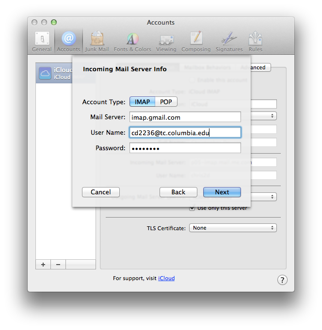 Configure Apple Mail   TCAPPS New
