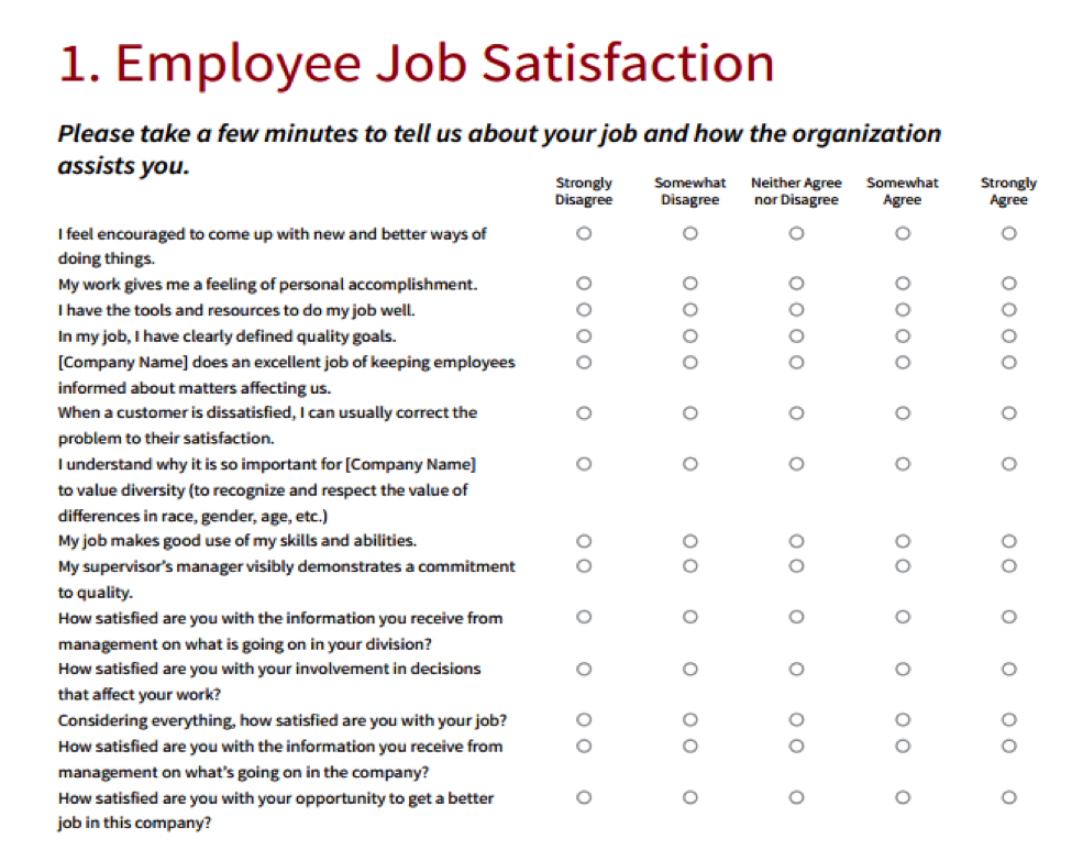 employment survey template   Physic.minimalistics.co