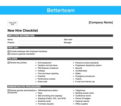 The Ultimate New Hire Checklist   How to Onboard Right