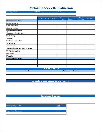 8+ Performance Review Form Templates | Sample Templates