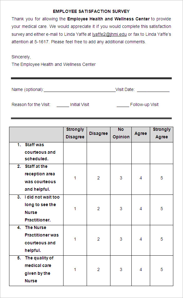 Employee Satisfaction Survey