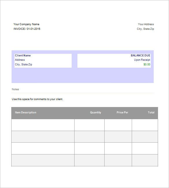 6+ invoice template google docs | Invoice Template Download