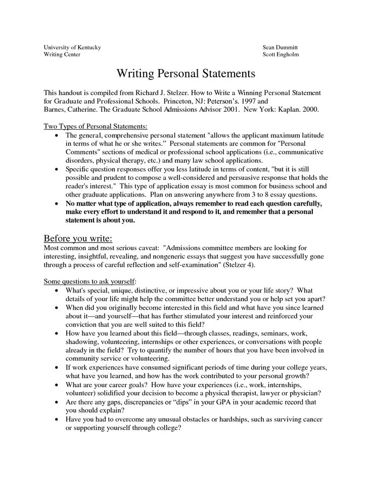 personal statement grad school samples   Physic.minimalistics.co