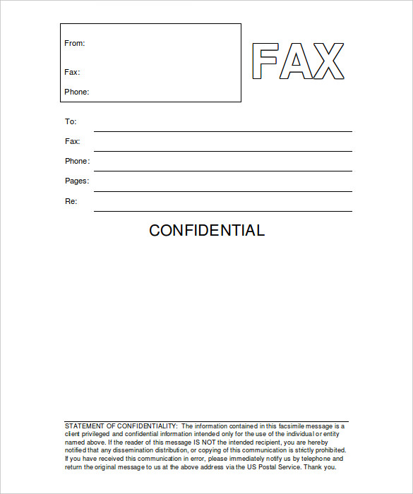 facsimile fax cover sheet   Roho.4senses.co