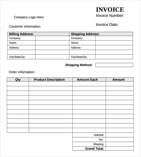 Itemized Receipt Template emmamcintyrephotography com