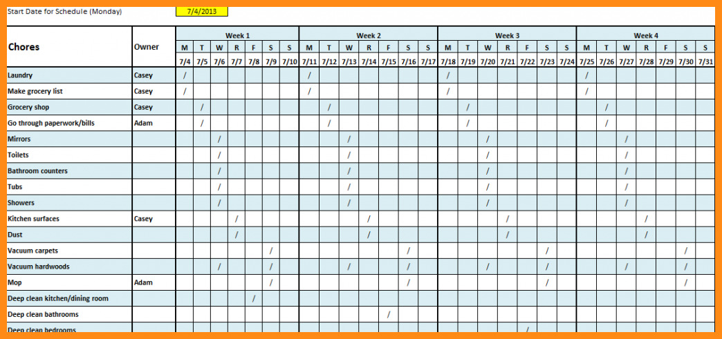 Free Monthly Employee Schedule Template Sampletemplatess