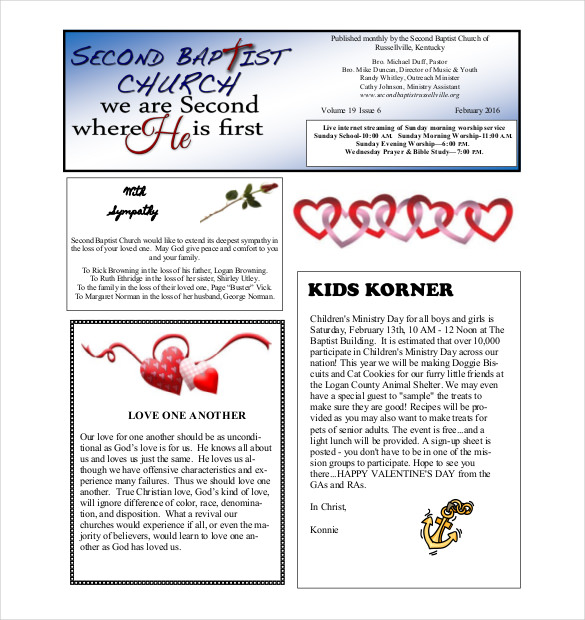 9+ Monthly Newsletter Templates   Free Sample, Example, Format 