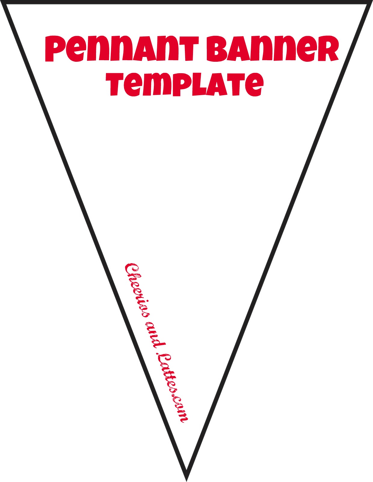 Free Triangle Banner Template