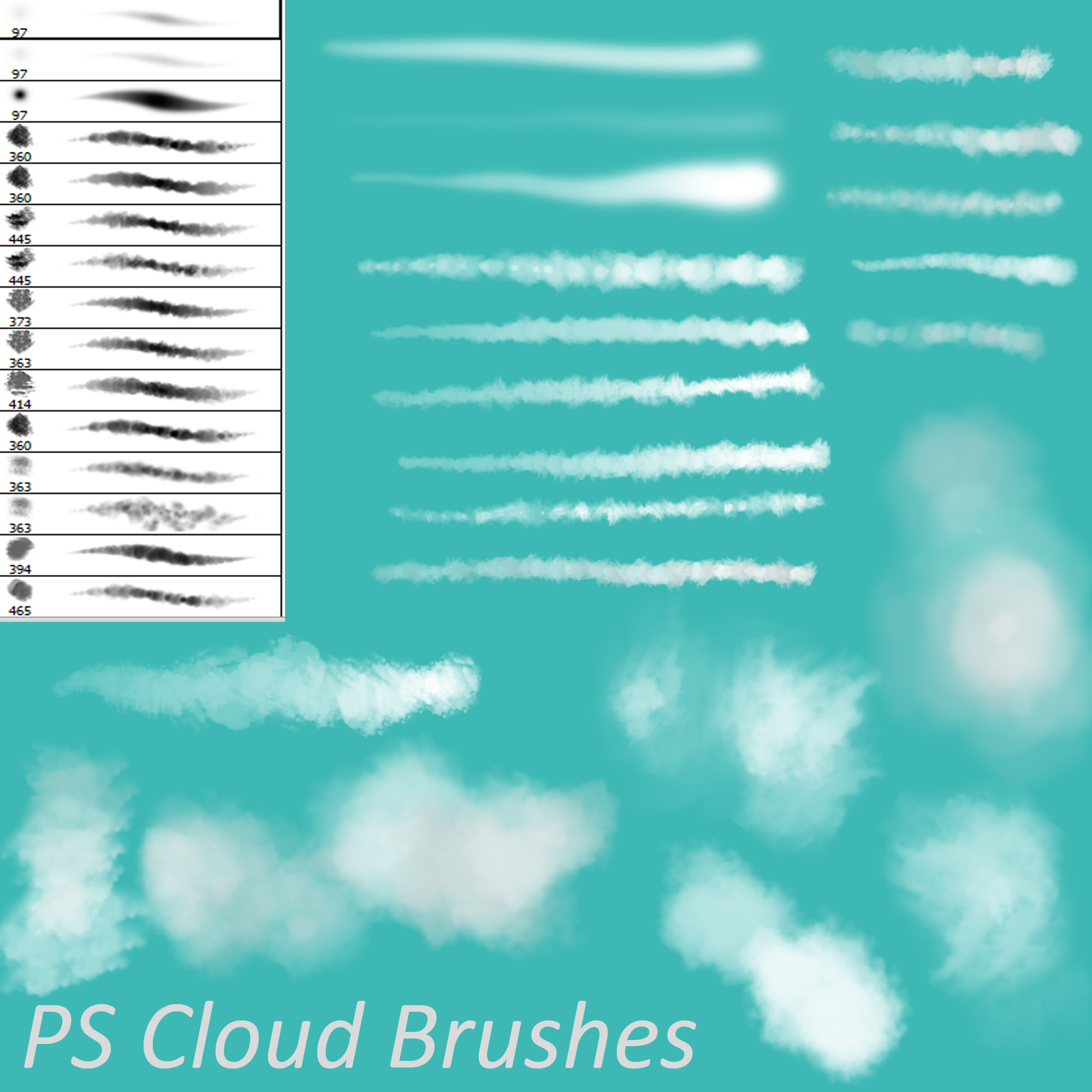 PS Cloud Brushes by Dark Zeblock on DeviantArt