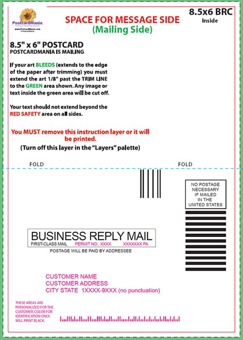 Elegant Usps Postcard Template | Business Template