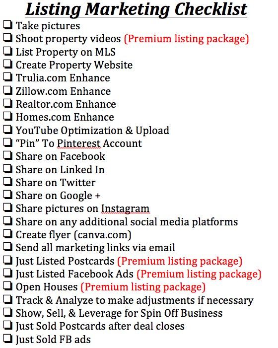 real estate listing marketing plan   Physic.minimalistics.co