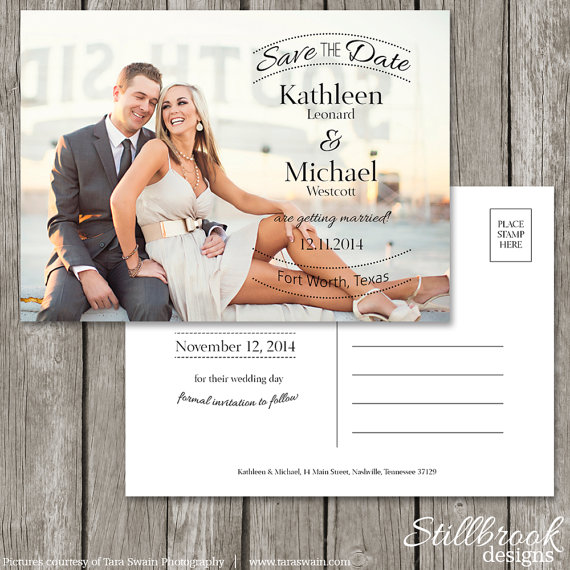 Save The Date Postcard Template Emmamcintyrephotography