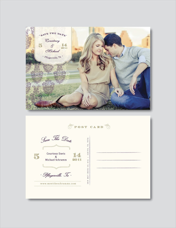 Free Save The Date Postcard Templates   agtion.co