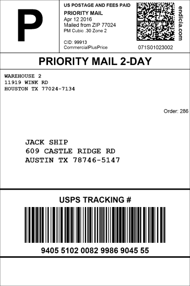 priority mail shipping label cubic shipping label example   Top 