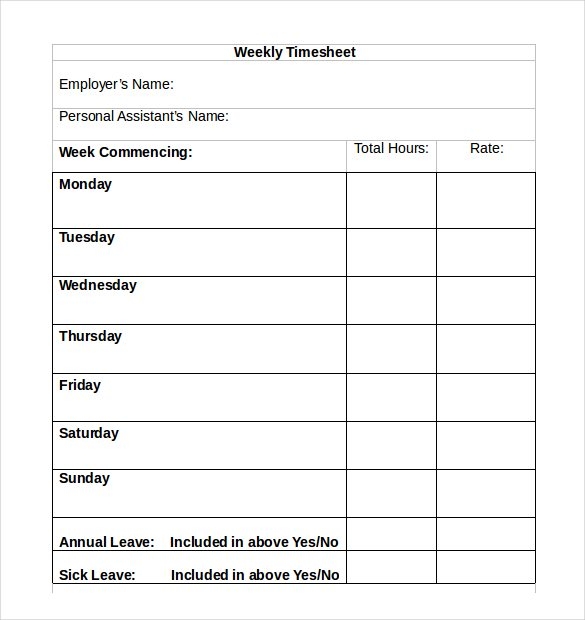 Simple Time Sheet emmamcintyrephotography com