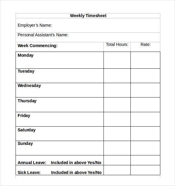 32 Simple Timesheet Templates Free Sample Example Format Simple 