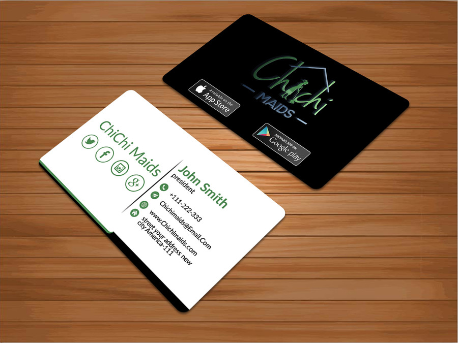 Social Media On Business Card