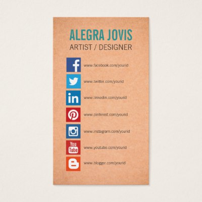 business cards with social media icons business card template with 