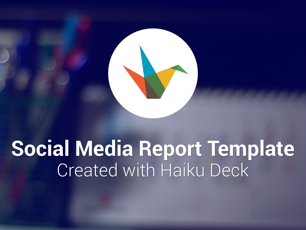 Social Media Report Template by Reusable Template