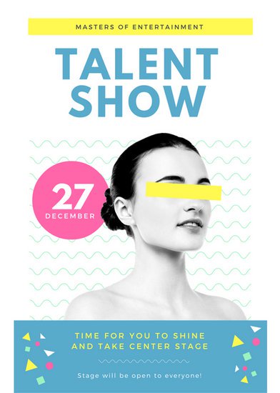 Customize 127+ Talent Show Flyer templates online   Canva