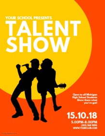 Customizable Design Templates for Talent Show | PosterMyWall