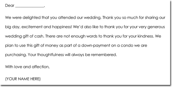 Thank You For Cash Wedding Gift Image collections   Wedding 