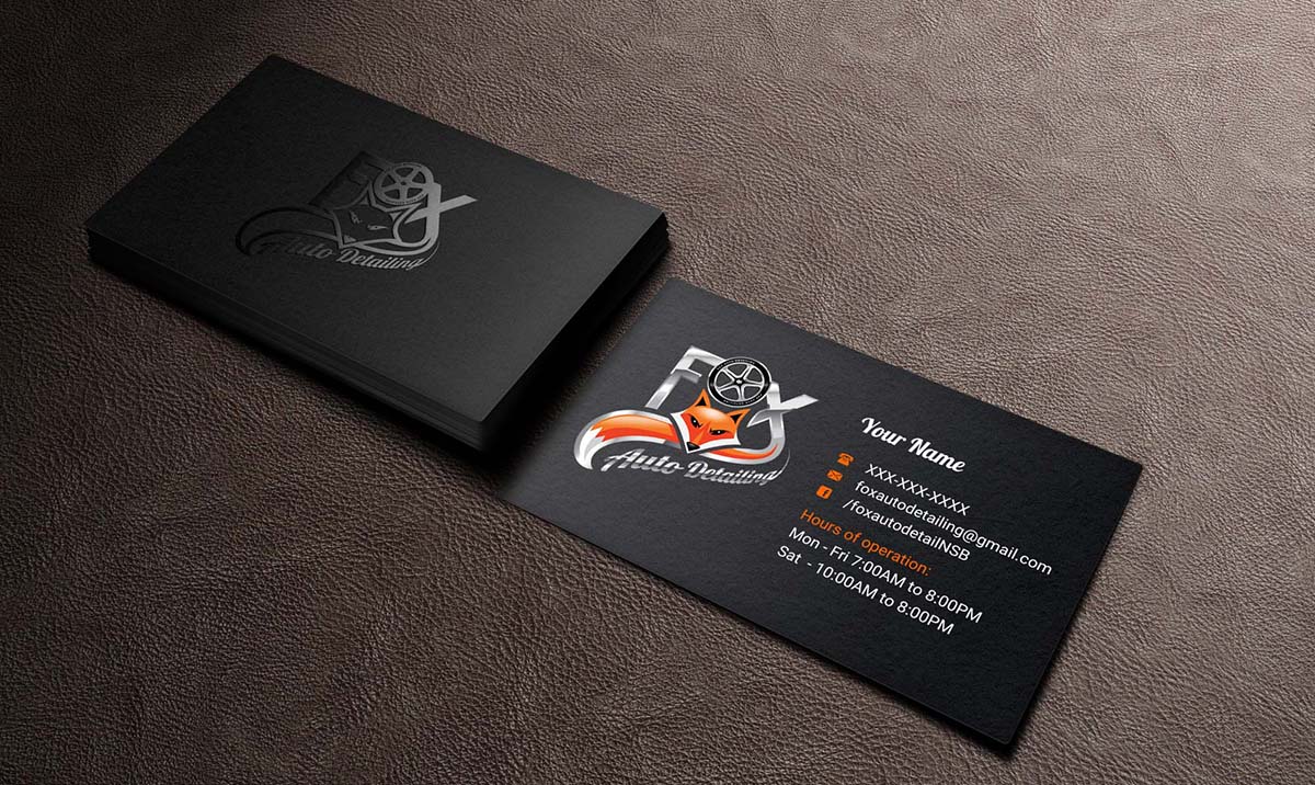 Bold, Professional, Automotive Business Card Design for Fox 