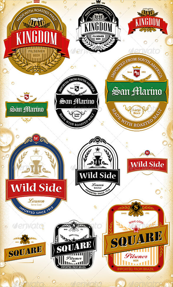 Classic Face Green Beer Label – Beer Label Builder – Design Beer 