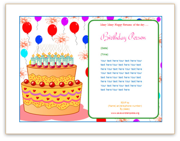 microsoft word greeting card template word birthday card 