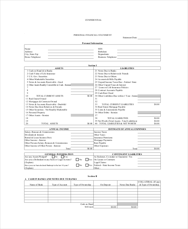 projected income statement template free   Mini.mfagency.co