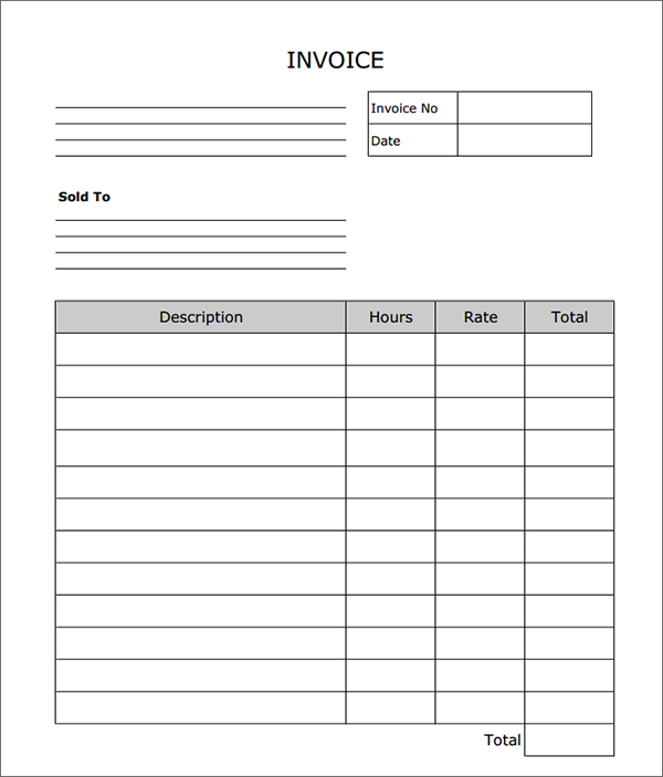 free printable invoice templates free invoice template printable 