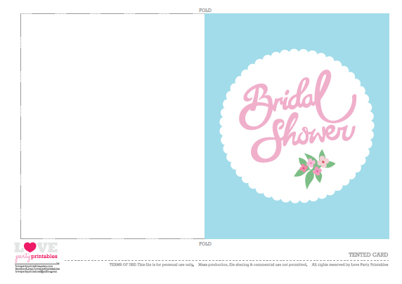Bridal Shower Card Template Emmamcintyrephotography