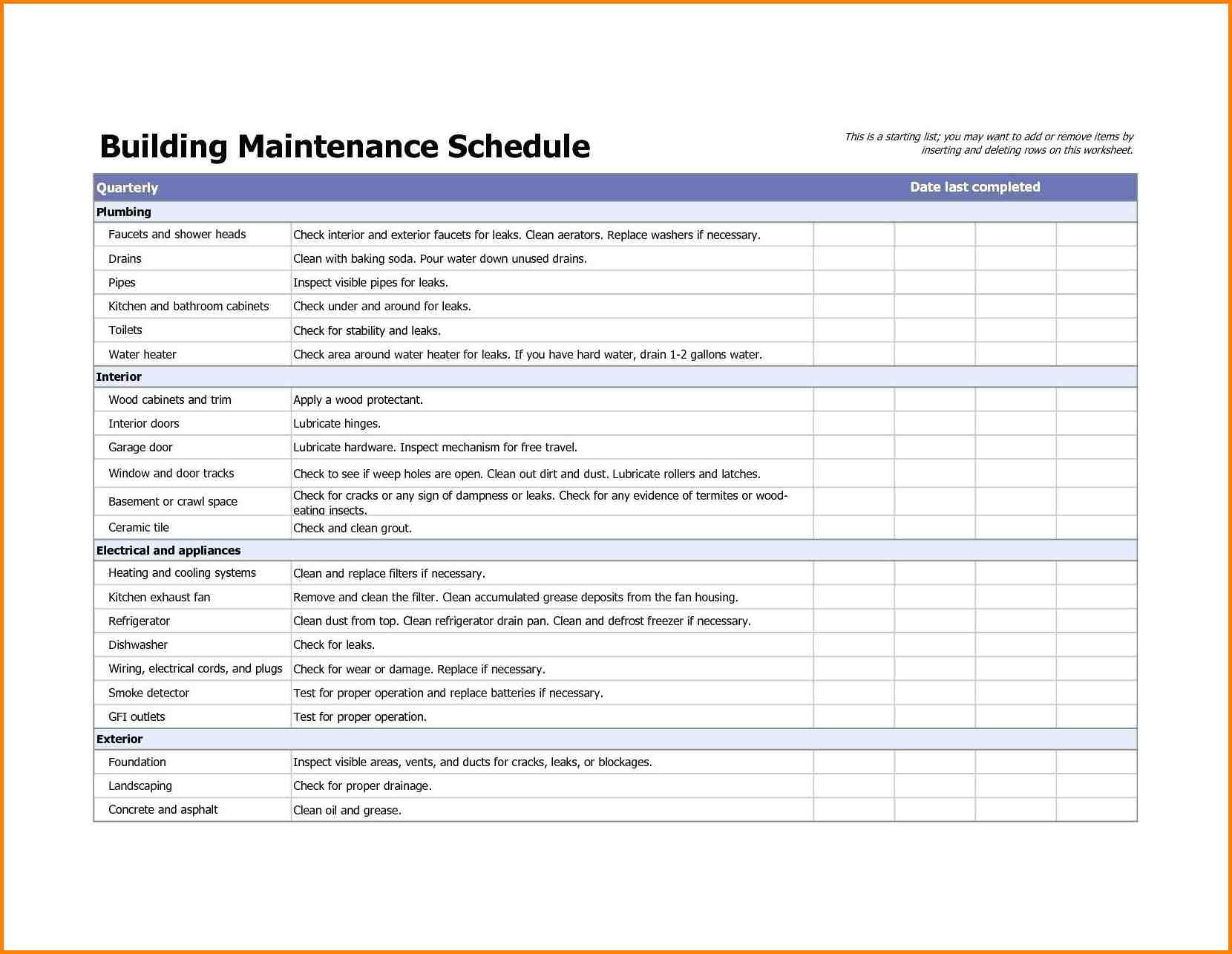 Building Maintenance Checklists | Free Nude Porn Photos