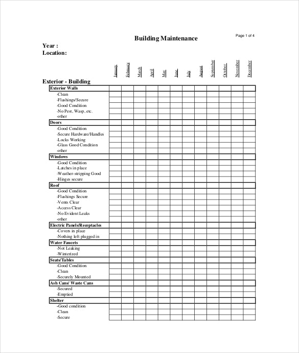 buildings maintenance checklist   Maggi.locustdesign.co