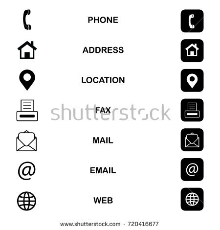 Business Card Finance Communication Icon Set Stock Vector HD 