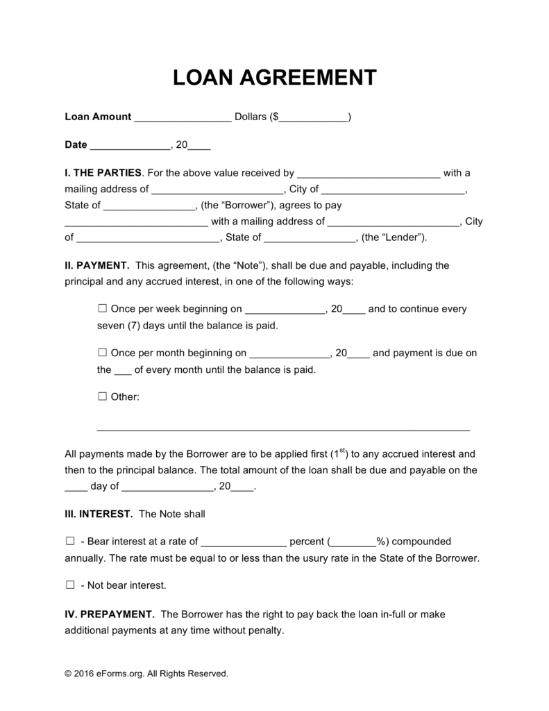 Car Loan Contract Template emmamcintyrephotography com