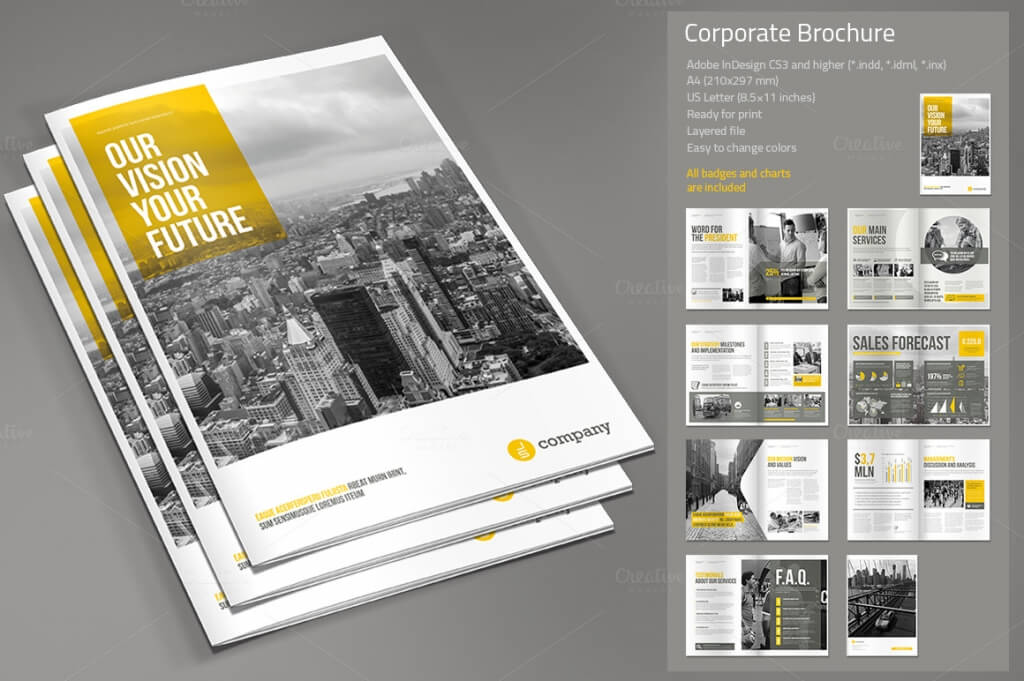 70+ Modern Corporate Brochure Templates | Design Shack