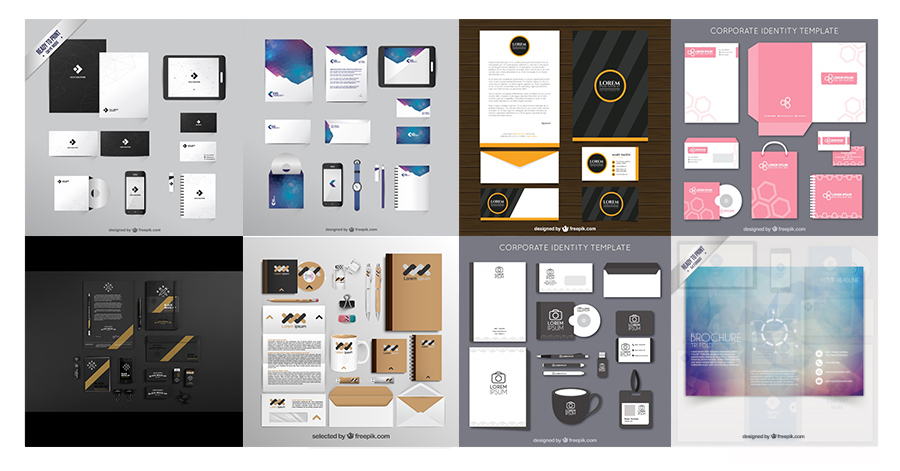 Compilation: 22 Free Corporate Brand Identity Packages