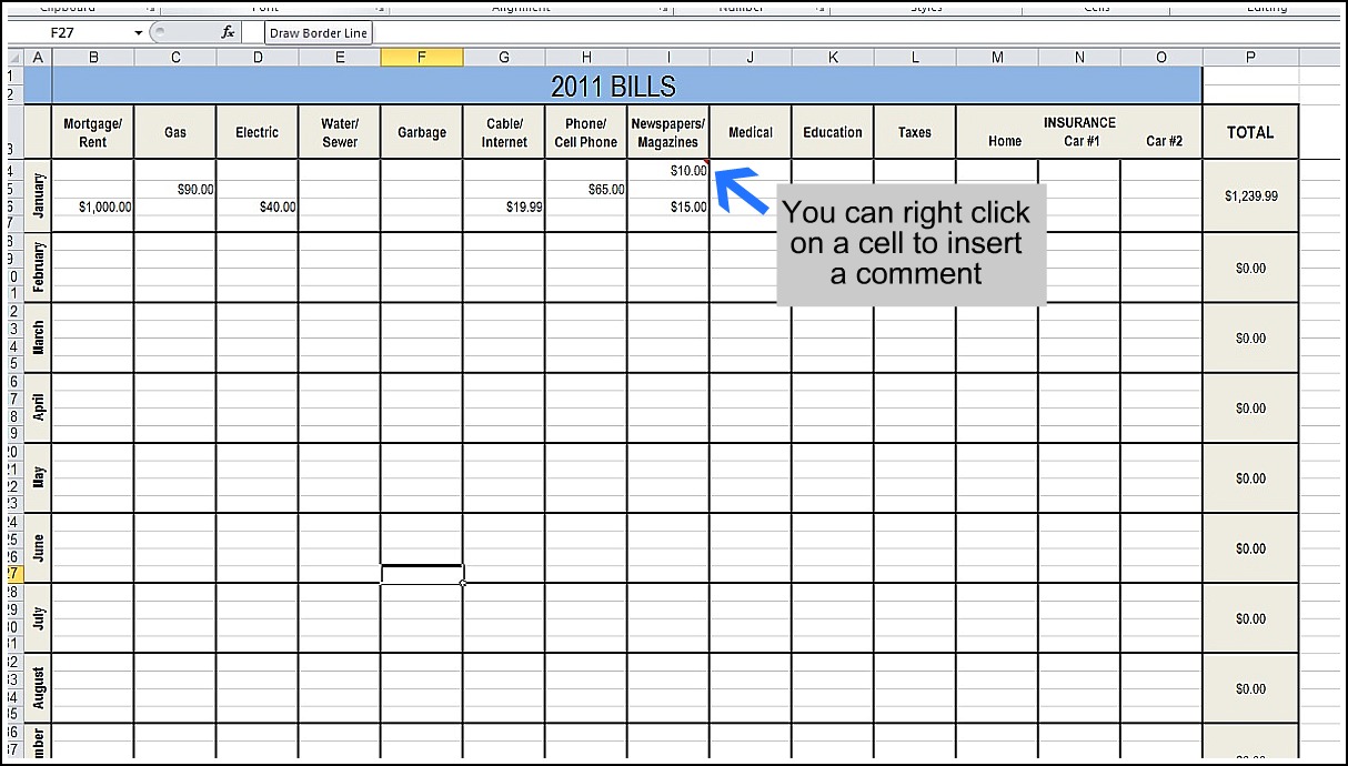 Money Tracker Excel Free