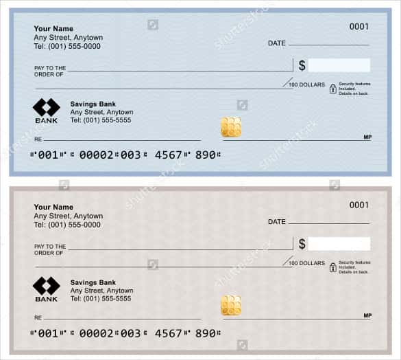 Blank Check Template – 28+ Free Word, PSD, PDF & Vector Formats 