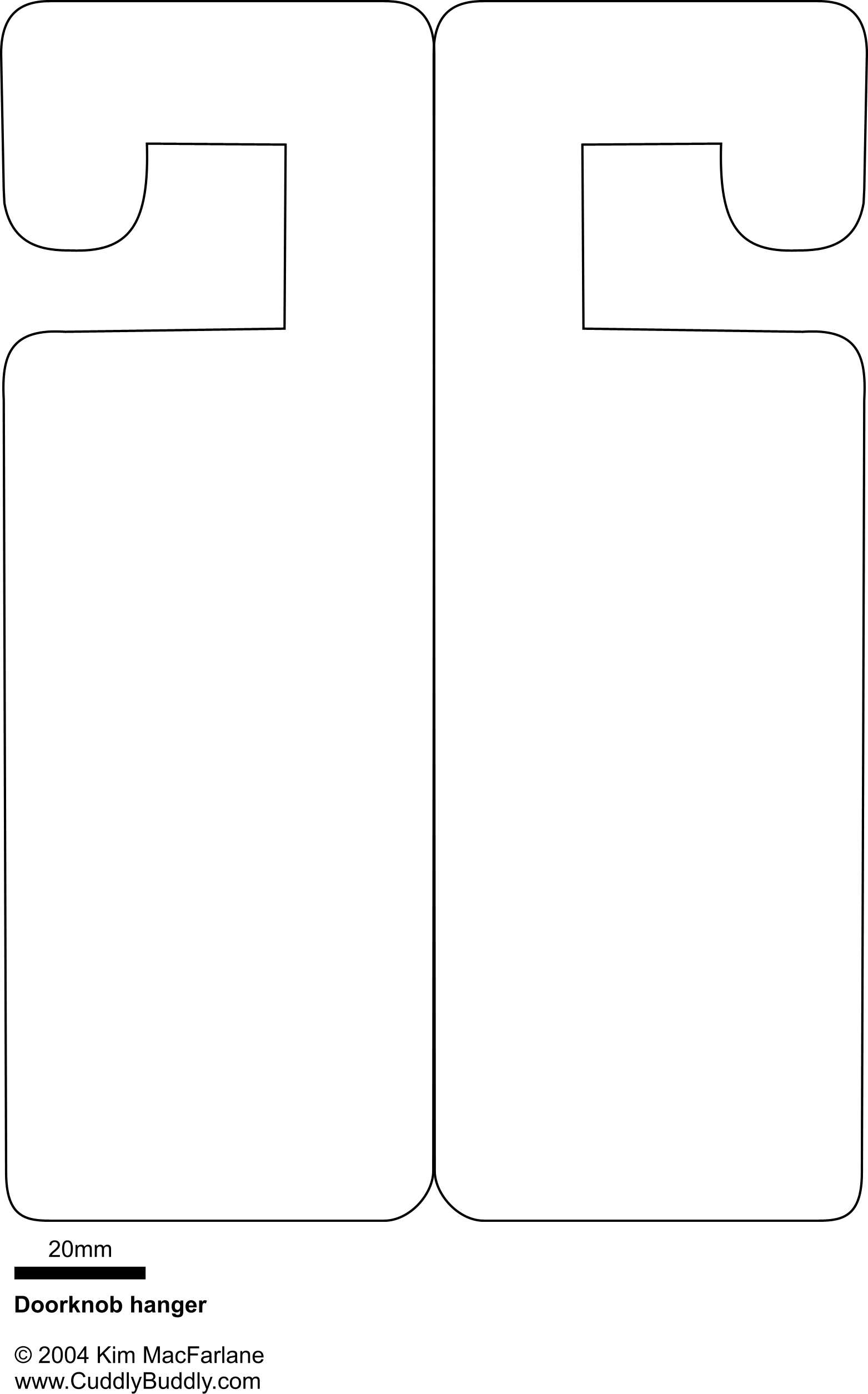 Free Printable Door Hanger Template