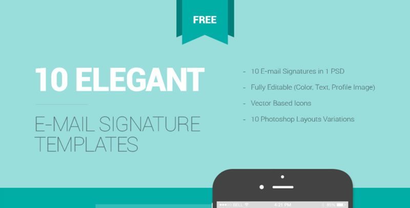 10 Free Email Signature Templates With Awesome Designs  